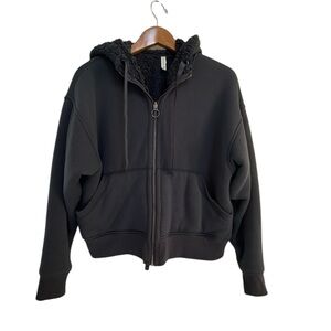 Athleta Cozy Sherpa Jacket Navy Super Soft